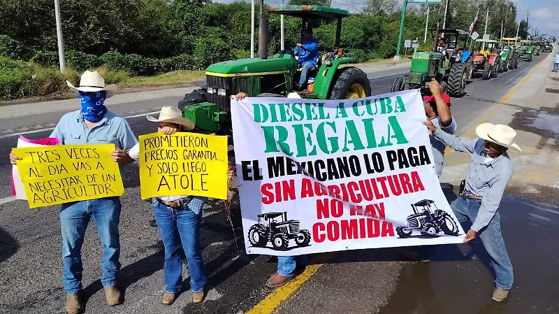 Productores protesta Tamaulipas